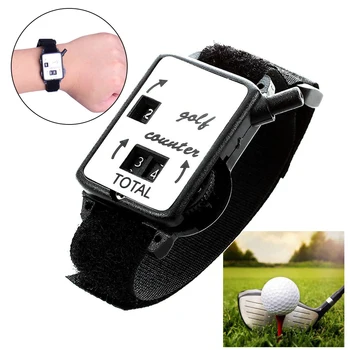 

Putt Durable Mini Watch Type Counter Shot Golf Stroke Score Keeper Portable Mechanical Wristband Outdoor Club Sport