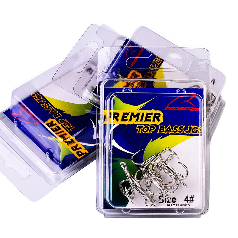 Description Picture 6 of itemPROBEROS 10Pcs/lot Saltwater Fishing Hooks Treble Hooks 1#-2#-4#-6#-8#-10#-12#-14#-1/0#-2/0#-3/0# High-Carbon Steel Fishhooks