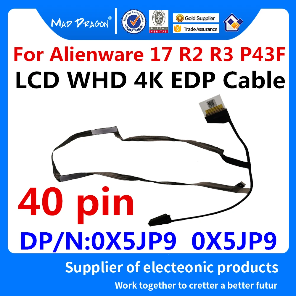 Новый оригинальный ЖК экран LVDS гибкий кабель UHD 4K EDP NTS для Dell Alienware 17 R2 R3 P43F AAP21 X5JP9