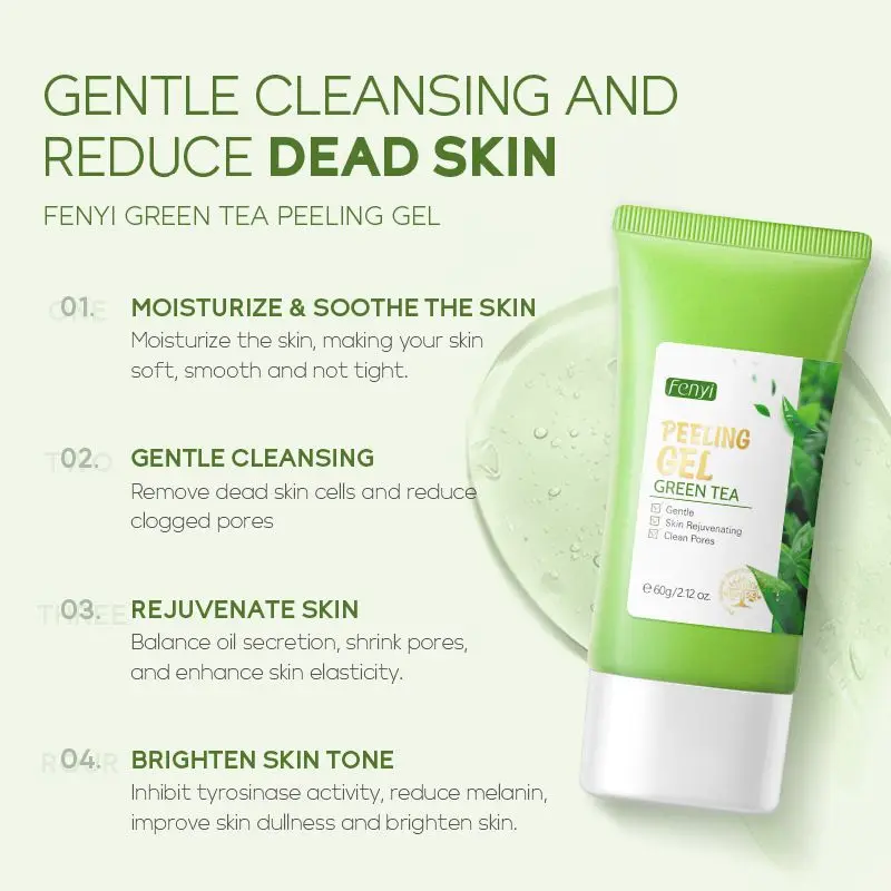 LAIKOU Face Exfoliating Cream Whitening Moisturizer Facial Scrub Cleaner Acne Blackhead Treatment Remove Face Cream Skin Care