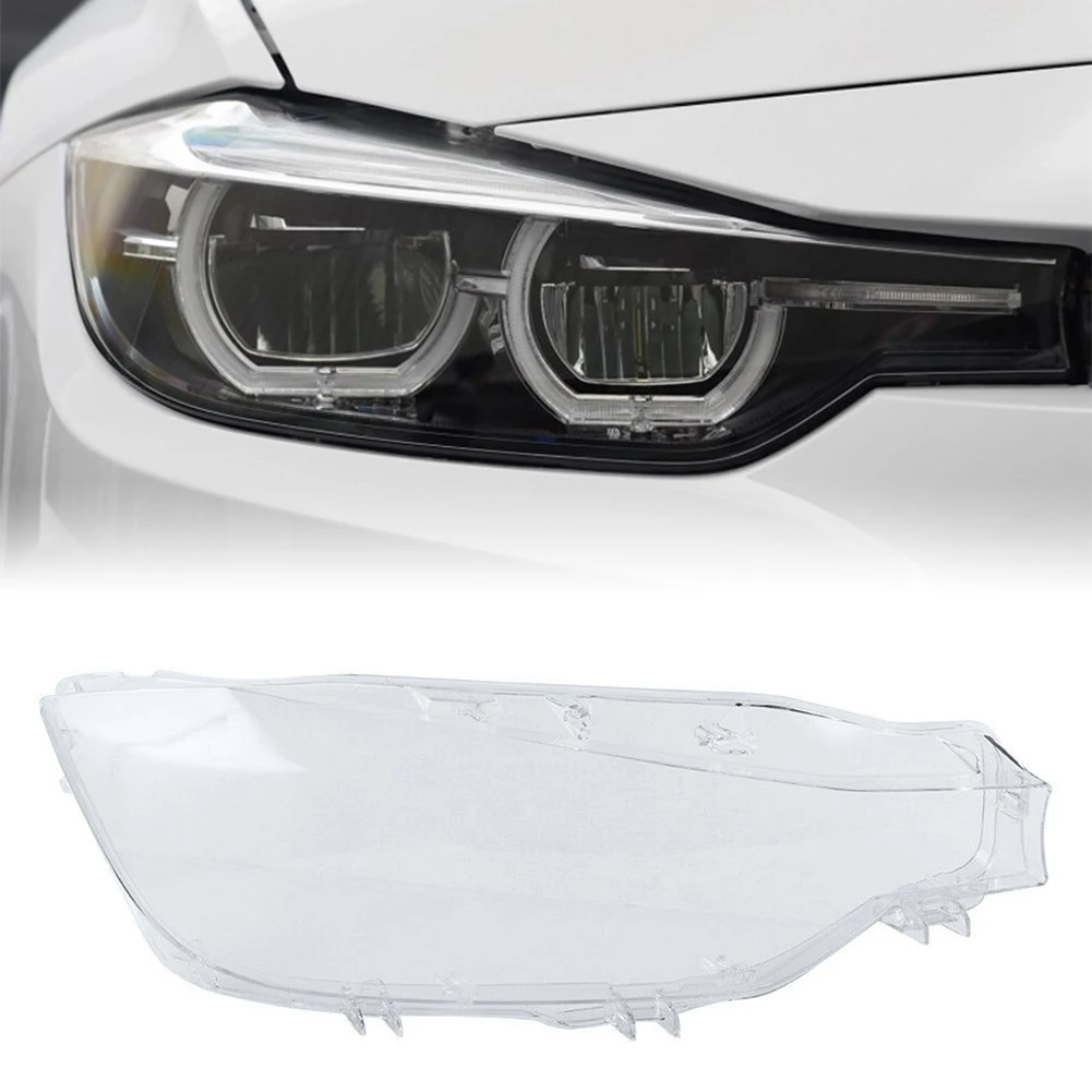 Auto Shell Clear Lampshade Headlight Head Lamp Lens Cover Right For BMW
