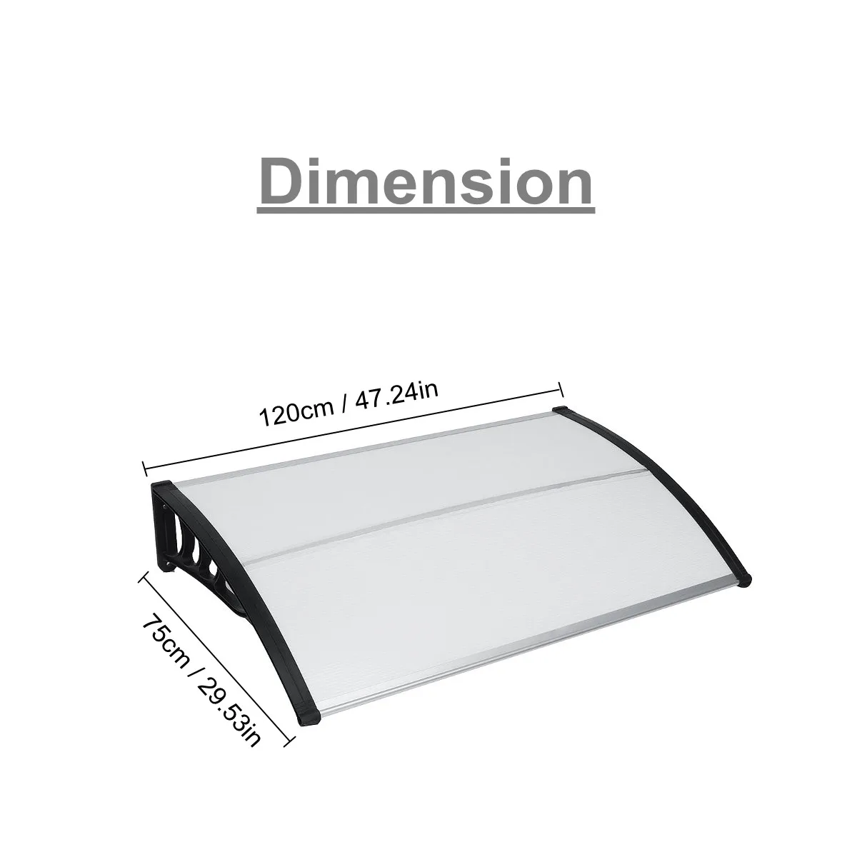 

New DIY Sun Shelter Anti UV Ultralight Sunshade Gazebo Outdoor Furniture Door Window Awning Canopy Taffeta Tarp Tent 120 X 75 cm