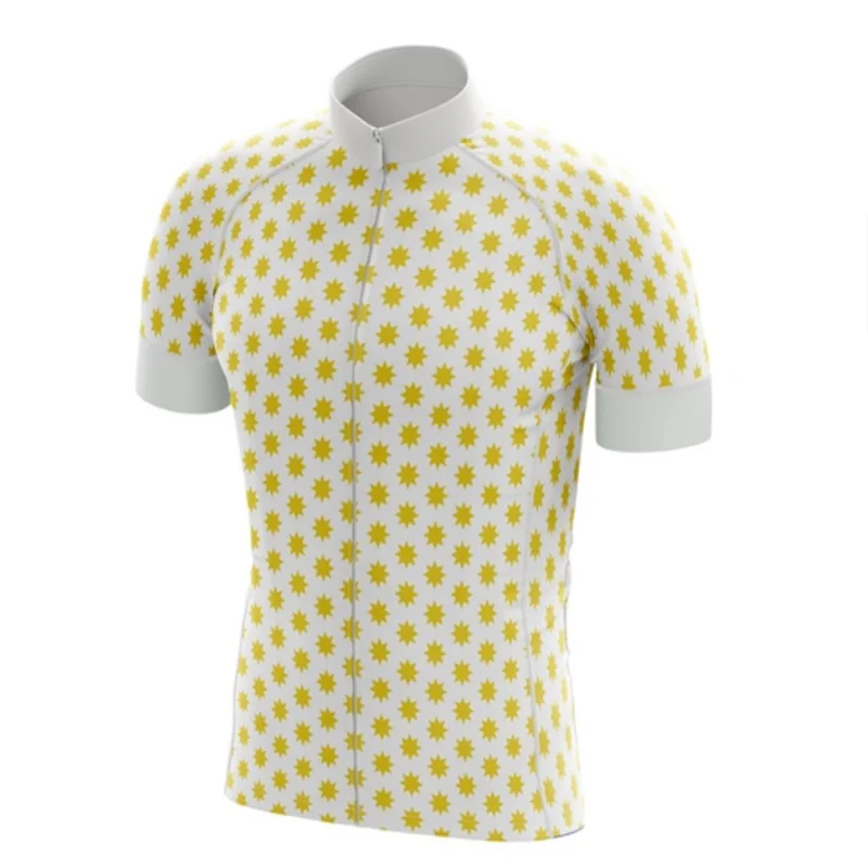 Camiseta de ciclismo de manga corta con cremallera y diseño de equipo OEM de alta calidad para hombre, impresión por sublimación de color personalizada, con bolsillo