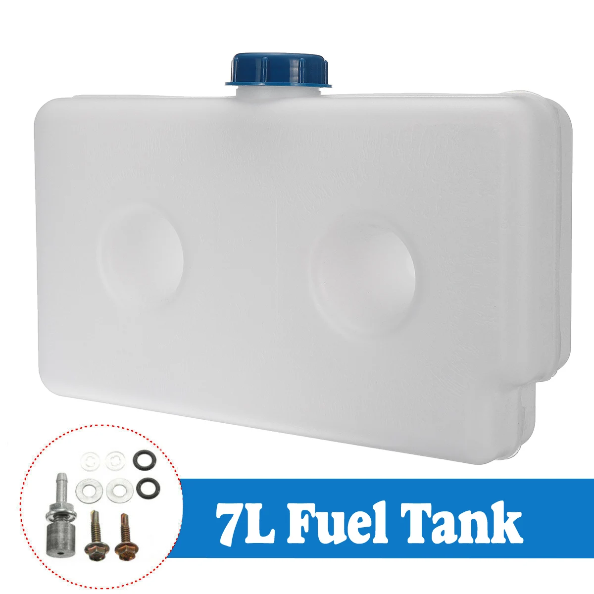 

Universal 7L 2 Hole Plastic Fuel Oil Gasoline Tank Air Heater Diesel Car Caravan Motorhome Parking Heater Tool