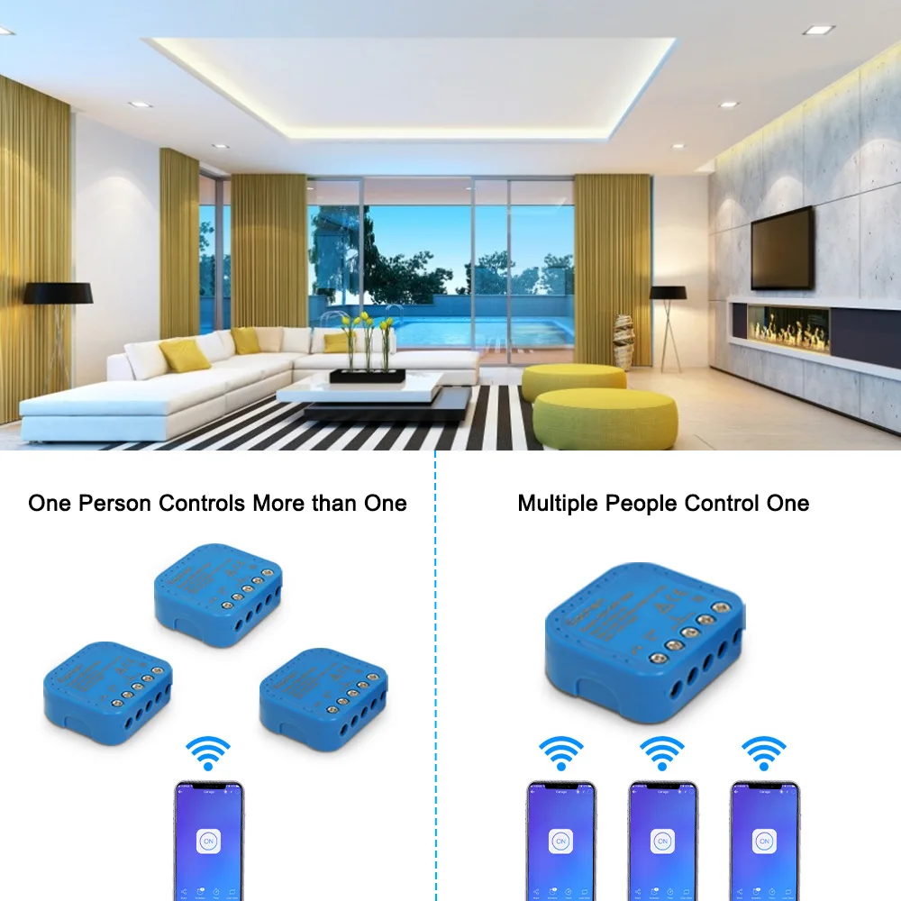 WiFi Интеллектуальный переключатель Граффити/простой микро разъем диммер скрытый Интеллектуальный переключатель