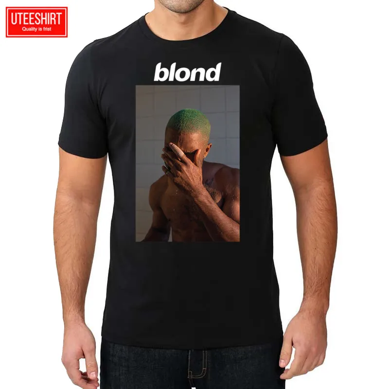 

Men Frank Ocean Blond Blonde 100% Cotton Print T-shirts 2019 Summer Unisex Not Today Design Brand Tshirt Man Harajuku Streetwear