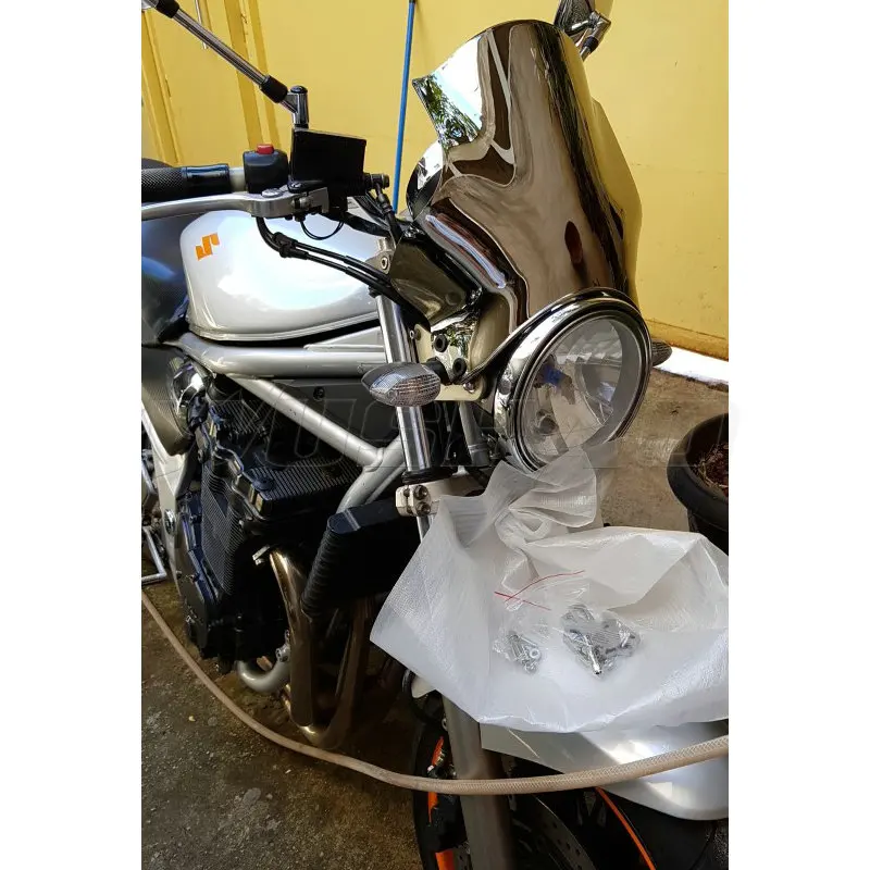 

Windshield Windscreen Screen For 1996-2012 Suzuki Bandit GSF 600 650 1200 1250 N GSF600 GSF650 GSF1200 GSF1250 Headlight Bracket