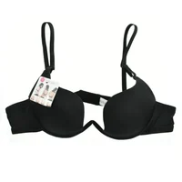 Soutien-Gorge japonais Push Up en V profond, sous-vêtements à armatures pour femmes, demi-tasse fine, couleur unie, Lingerie, beau dos 4