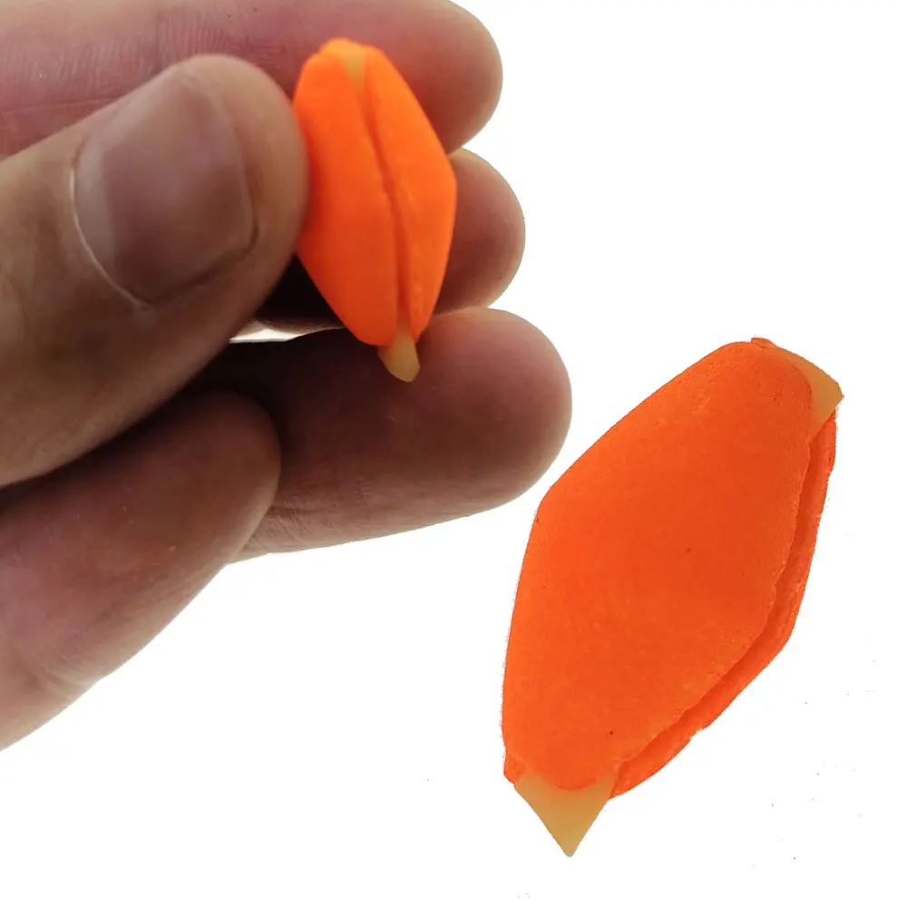 100pcs Tear Drop Indicator Fishing Float Yellow/Red Color Fly