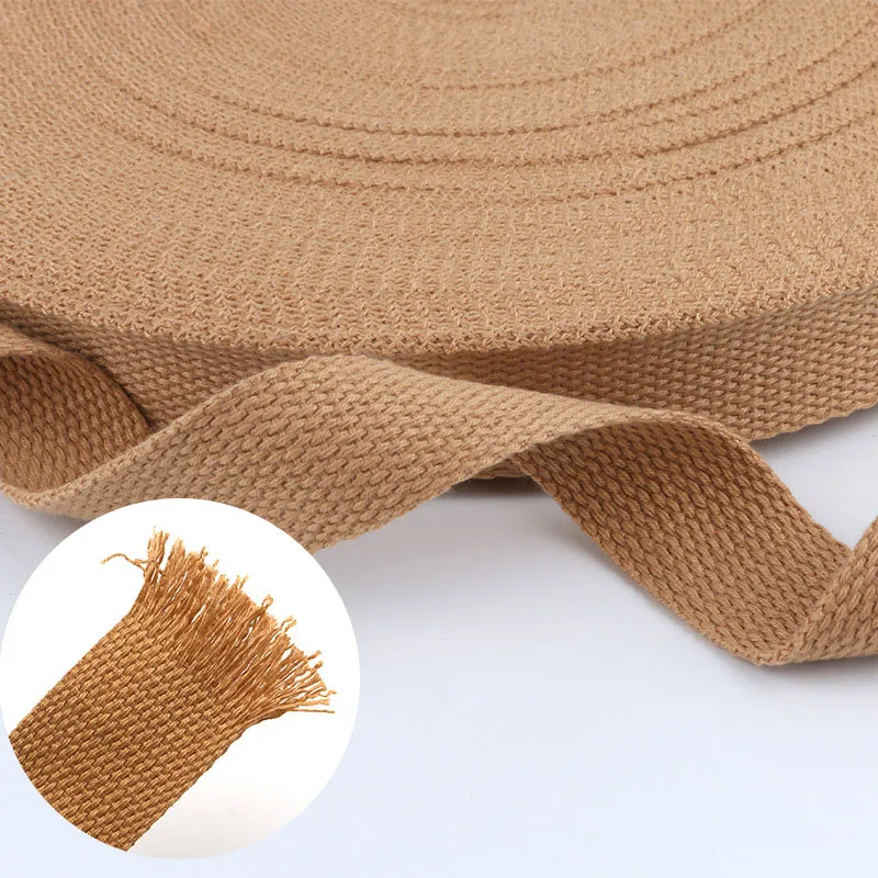 2 Meters 32mm Canvas Ribbon Belt Bag Cotton Webbing Polyester/Cotton Webbing Knapsack Strapping Sewing Bag Belt Accessories