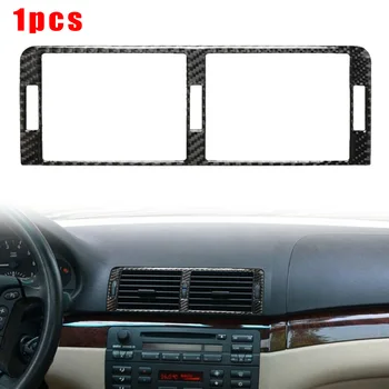 

1pc Air Vent Trim Car Auto Carbon Fiber Sticker For BMW 3 Series E46 98-05 Black