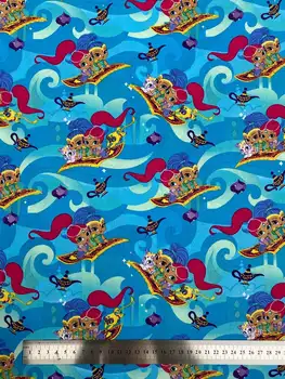 

110cm*50cm Cotton Cartoon Printed Plain Cloth Fabric Diy Handmade Material Tablecloth Curtain Pillow Soft Baby Clothing Bedding