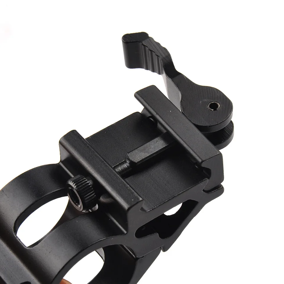 ar 15 accessories Tactical aluminum airsoft 25.4mm Offset flashlight holder QD 30mm scope mount for hunting rifle scope (9)