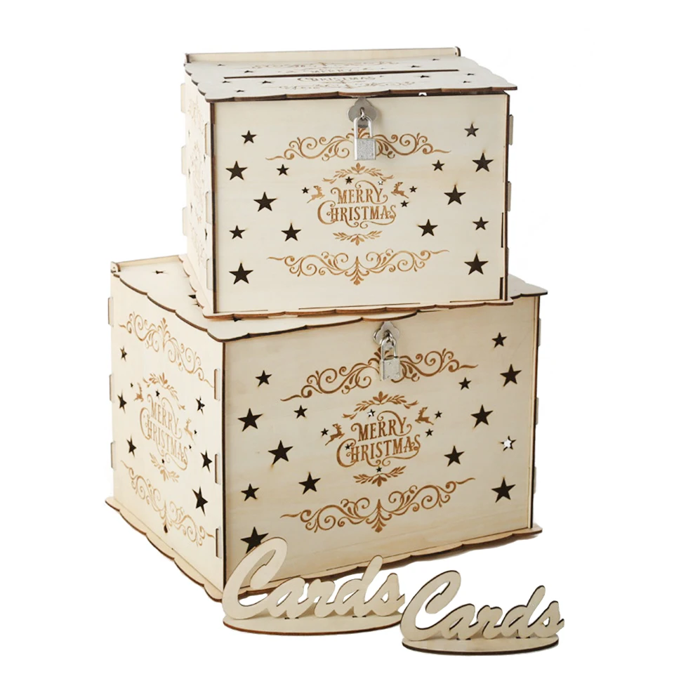 Christmas DIY Wooden Gift Card Box (13)