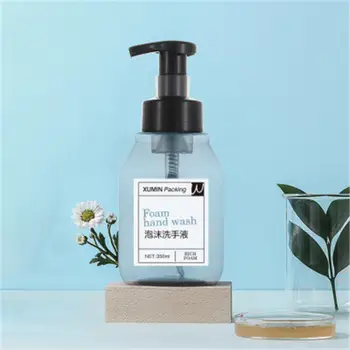 

1PCS 350ml Disinfectant Hand Sanitizer Bottle Disposable Foaming Bottle Cosmetic Packaging Shampoo Mousse Bottle