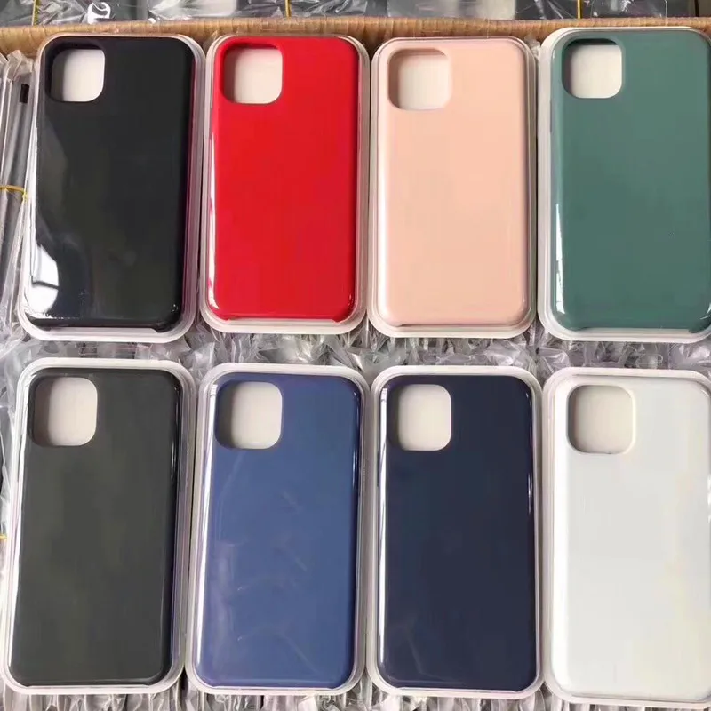 100 шт./лот оригинальный силиконовый чехол для iphone 11 pro max i5 SE 6 6s 7 8 plus iX XR XS MAX