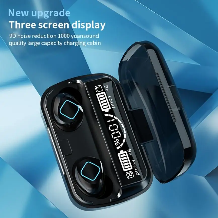 M10B Bluetooth Stereo Wireless Earphone with Charging Box Touch Control Handset Waterproof IPX5 Earbuds for Xiaomi Huawei Apple