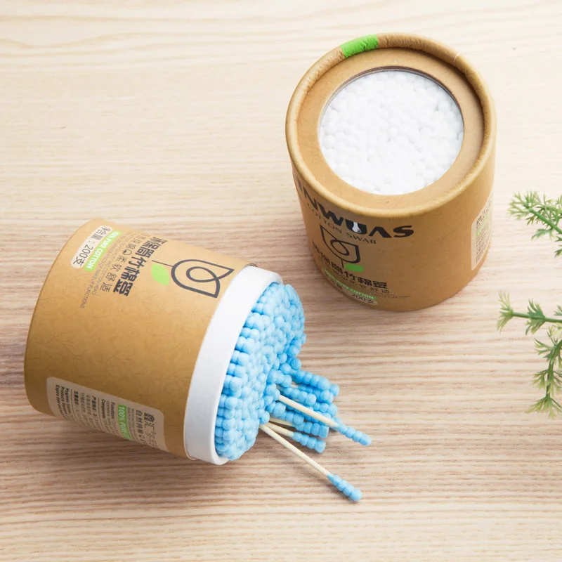

Color Double Headed Spiral Cotton Swab Canned Cleaning Health Cotton Swab Cleansing Cotton Swab Dig Ears Cotton Swab Pack of 200
