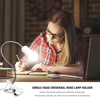 

E27 Lamp Holder Fixing Clamp Adapter Screw Lamp Extenders 400mm Universal Lighting Clip Bedroom Reading Lamp