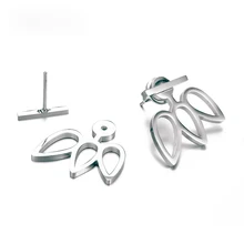 Женские креативные трендовые серьги-гвоздики для женщин, геометрические серьги из нержавеющей стали, милые серьги-гвоздики, модные аксессуары для ушей