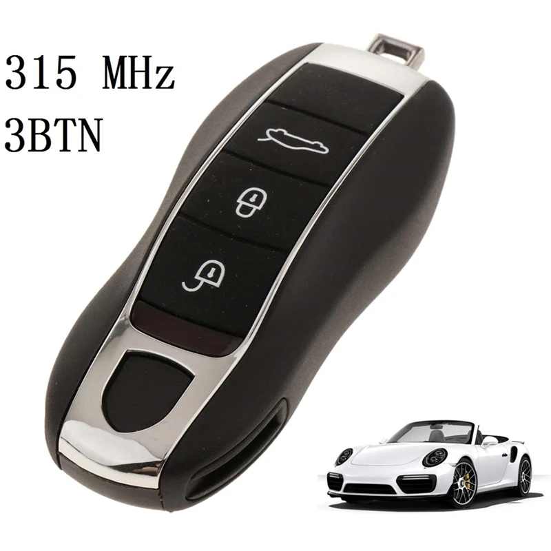 3 Buttons Half Smart Remote Key Case for Panamera Macan Cayman 911 918 Spyder Cayenne Car Accessories