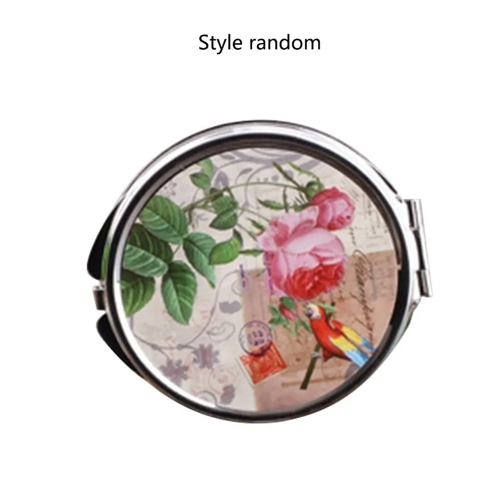828t корейское металлическое зеркало для макияжа туалетное зеркало настольное Desktop ing1: 2 функция увеличения женские инструменты для макияжа - Цвет: as show 10