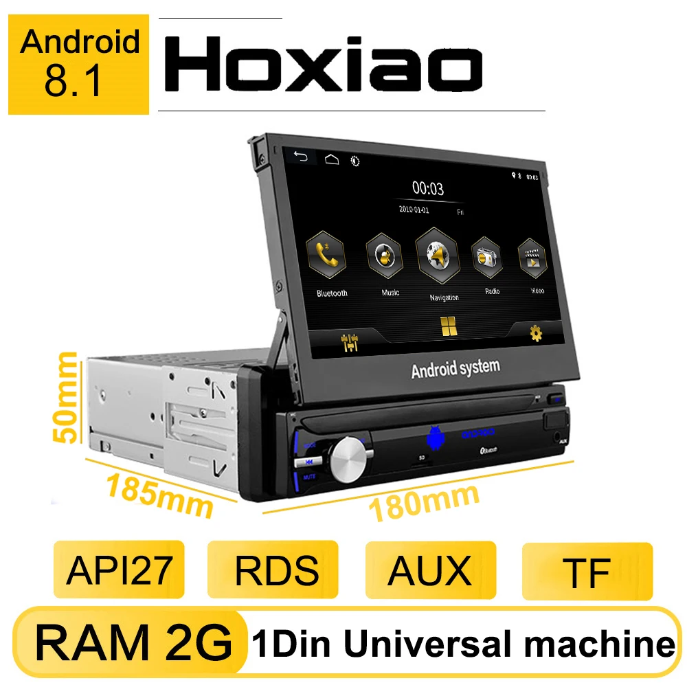 1 din Android 7 &quotУниверсальное автомобильное радио GPS навигация Bluetooth Камера заднего