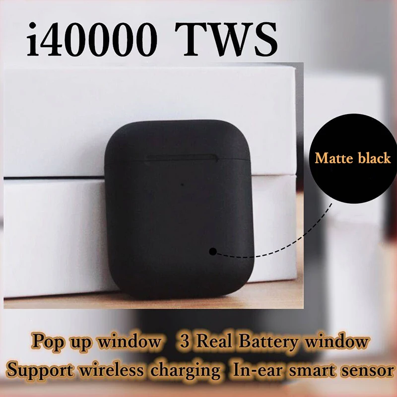 

Original i40000 TWS 1: 1 In-ear Smart Sensor Bluetooth 5.0 Wireless 8D heavy bass earphone PK i80 i200 i800 i2000 i9000 i9999TWS