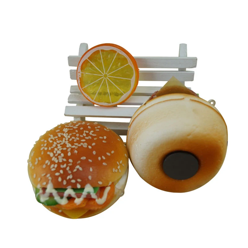 Искусственная модель гамбургера PU искусственные продукты витрина для выпечки фотографический реквизит украшение комнаты
