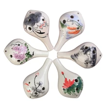 Ocarina 12 узор 10 диапазон звука 6 отверстий окарина керамика Alto C Легенда о Zelda флейта окарина FLU08