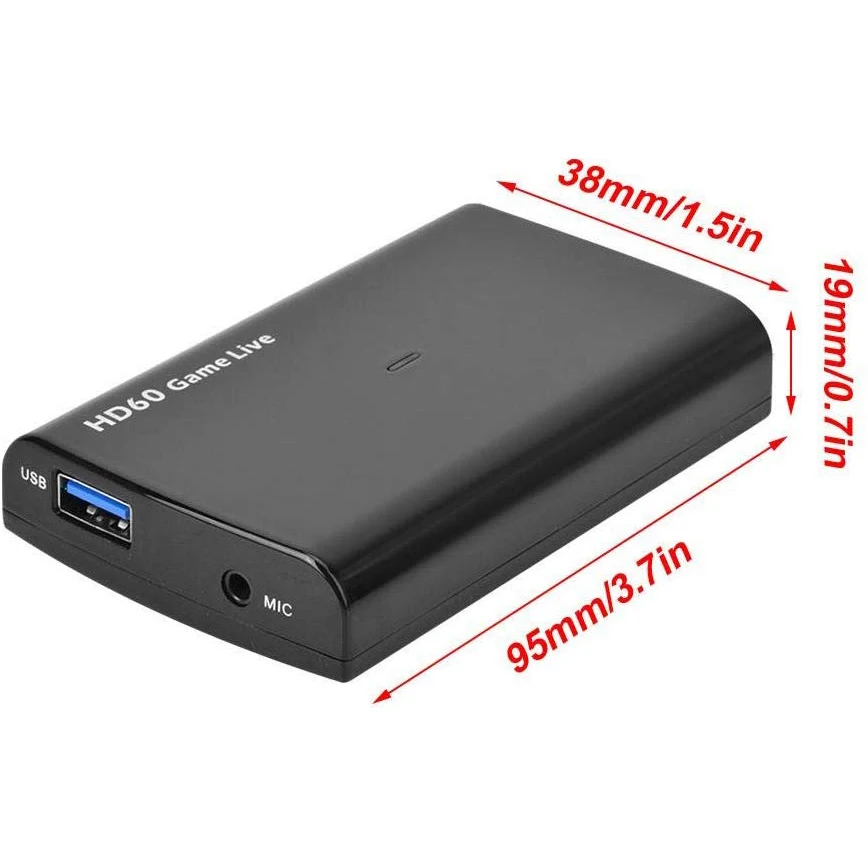Карта видеозахвата HD60 для игр в реальном времени 1080P Full HD адаптер захвата USB 3 0