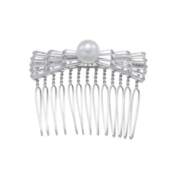 

L'amour&ma Women Wedding Accessories Luxury Crystal Hair Combs Cute Shell Pearl Hair Combs Fashion Shiny Jewelry Bridesmaid Gift