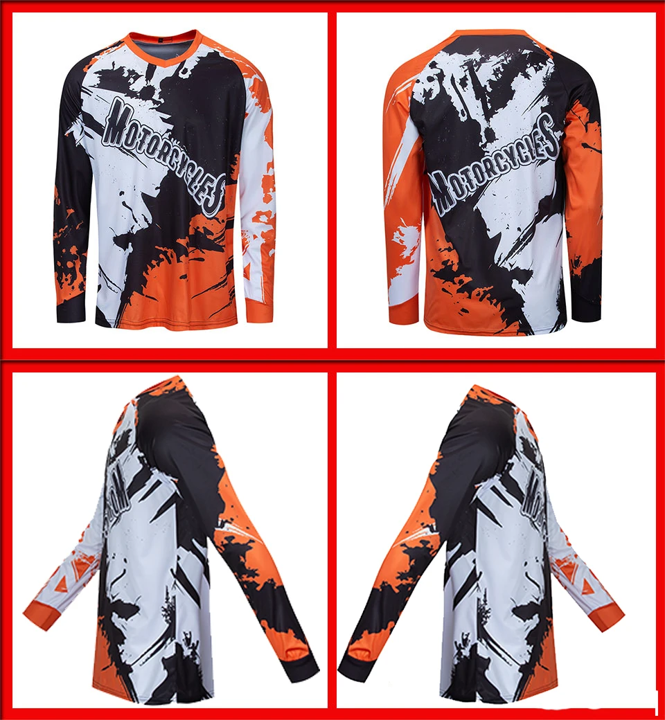 2019 motocross jersey downhill camiseta ropa mtb Long Sleeve Moto Jersey mountain bike dh shirt mx motorcycle clothing