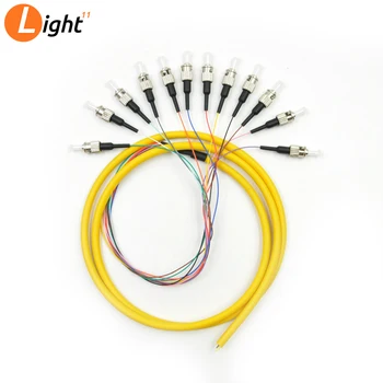 

12 Strand 9/125 Fiber Optic Pigtail 1.2m ST/UPC Single Mode