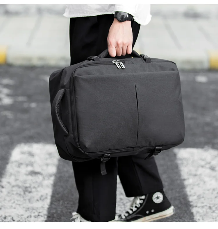 MOYYI Business Travel Double Compartment Backpacks Multi-Layer with Unique Digital Bag 15.6 inch Laptop Mens Backpack  Mochila