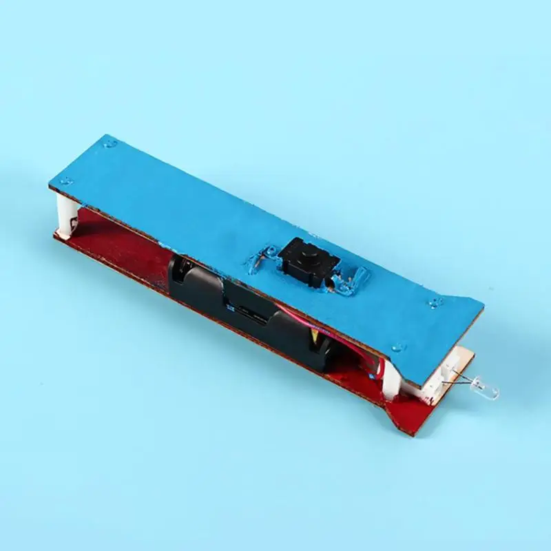 DIY фонарик физика деревянные игрушки комплект прекрасная простота безопасности милая форма детские развивающие наука собрать ремесло