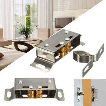 Stainless Steel Magnetic Door Catch Stopper Cupboard Door Suck Cabinet Kitchen Bathroom Door Latch Hardware House Use