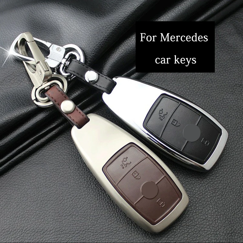 Для Mercedes Benz AMG кожаный чехол для ключей E Класс E класс E200 E300 E320 E220 W213 брелок кольцо