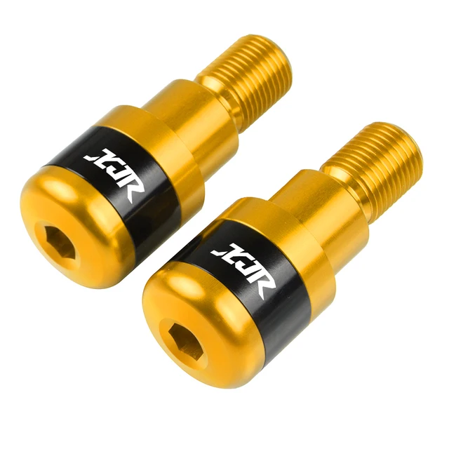 For Yamaha xjr 1200 1300 1995-2016 1996 1997 1998 2015 2014 Motorcycle Counterweight Handlebar Ends 7/8'' Handle Bar Cap Cover gold with logo