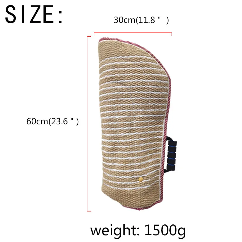 Jute Thickened Dog Bite Sleeves Bite Stick Guard Dog Police Dog Training Supplies Pet Products German Shepherd Belgian Malinois dog training supplies