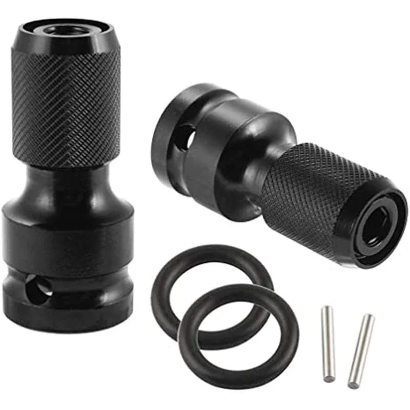 

1/2" to 1/4'' Hex Shank Socket Adapter Quicker Release Bits Converter for Impact Wrench Screwdriver Holder Adapter Tool Dropship