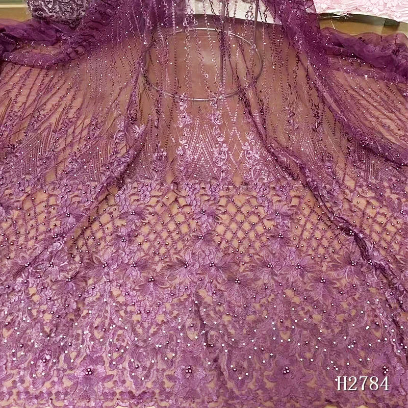 

African Lace Fabric 2019 High Quality Lace, Pink Lace New Dress, Fashion Wedding Lace For Sewing HJ2784-1
