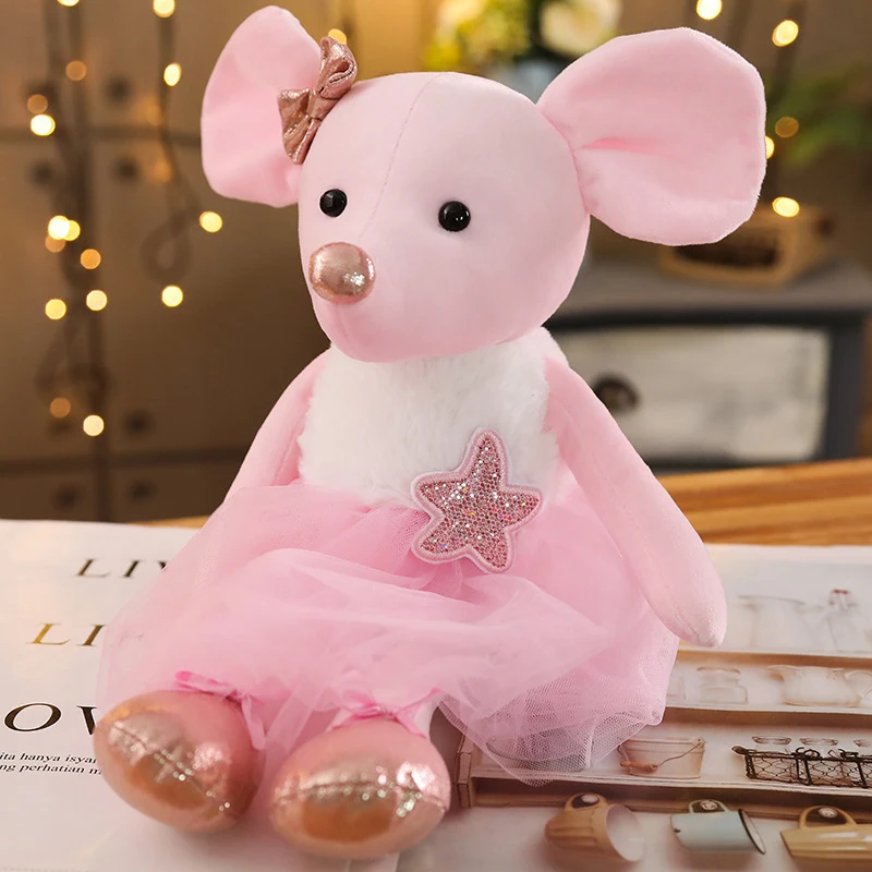 Балетная мышь плюшевые игрушки 42 см мягкие животные плюшевые мыши детские игрушки рождественские подарки милые куклы для детей - Цвет: 3
