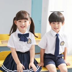 Kids British Style Japanese Korean School Uniform Baby Kindergarten Graduation Gown Cute Mini Jk Clothes for Children 2021 New