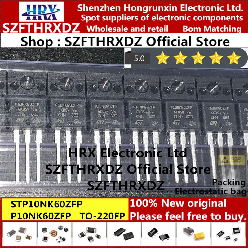 Новинка 100% оригинальный STP10NK60ZFP P10NK60ZFP TO 220F STP10NK60Z P10NK60Z 220 STW10NK60Z W10NK60Z 247 MOSFET N Ch 600V