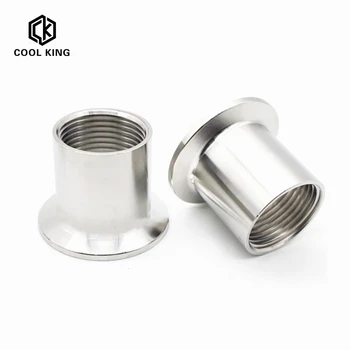 

1/4"-1-1/2“ DN8-DN40 SS304 Stainless Steel Sanitary Female Threaded Ferrule Pipe Fittings Tri Clamp Type DN8 DN10 DN15 DN20 DN25