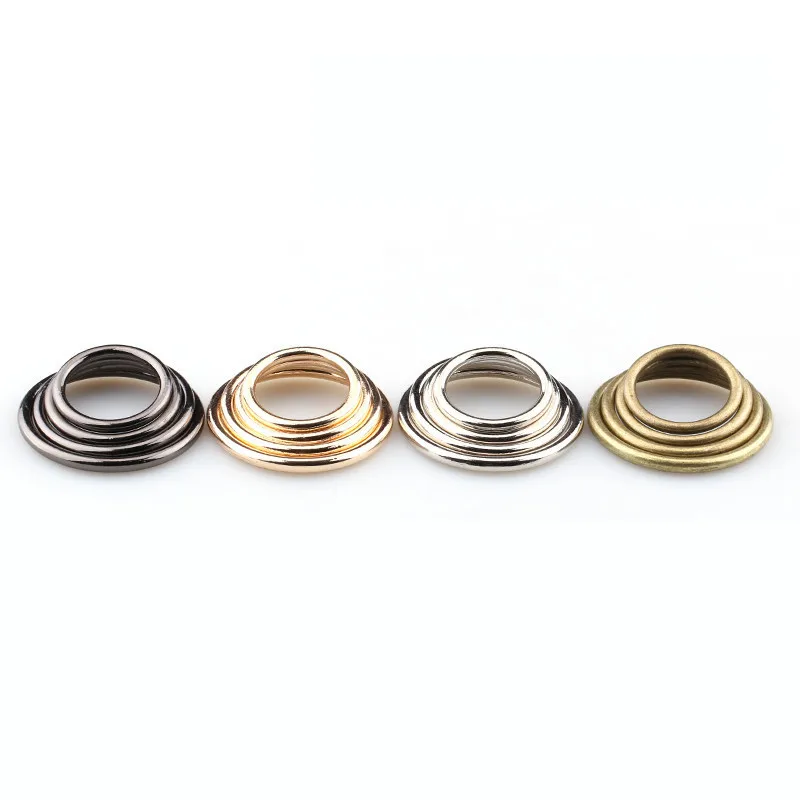 20pcs/lot 20mm - 35mm Bronze Silver Black Gold Circle O Ring Connection Alloy Metal Shoes Bags Belt Buckles DIY Accessorie