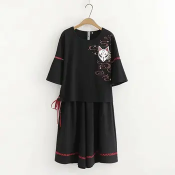 

Demon Slayer: Kimetsu no Yaiba Makomo Schoolgirl uniform cosplay Costumes Demon Slayer Fox embroidered JK kimono suit cosplay