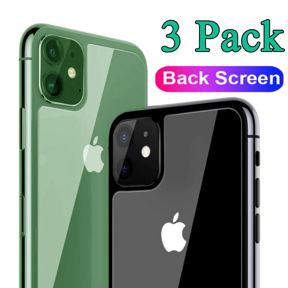 3 шт. задняя пленка для iPhone 11 Pro Max 9H закаленное стекло защитная телефона Xs 6S 7 8 Plus |