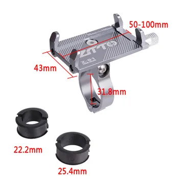 

IN STOCK Aluminium Alloy Bike Phone Holder 3.5-6.2 Inch Cell Phone GPS Mount Holder Bicycle Phone Support Cycling Bracket Mount
